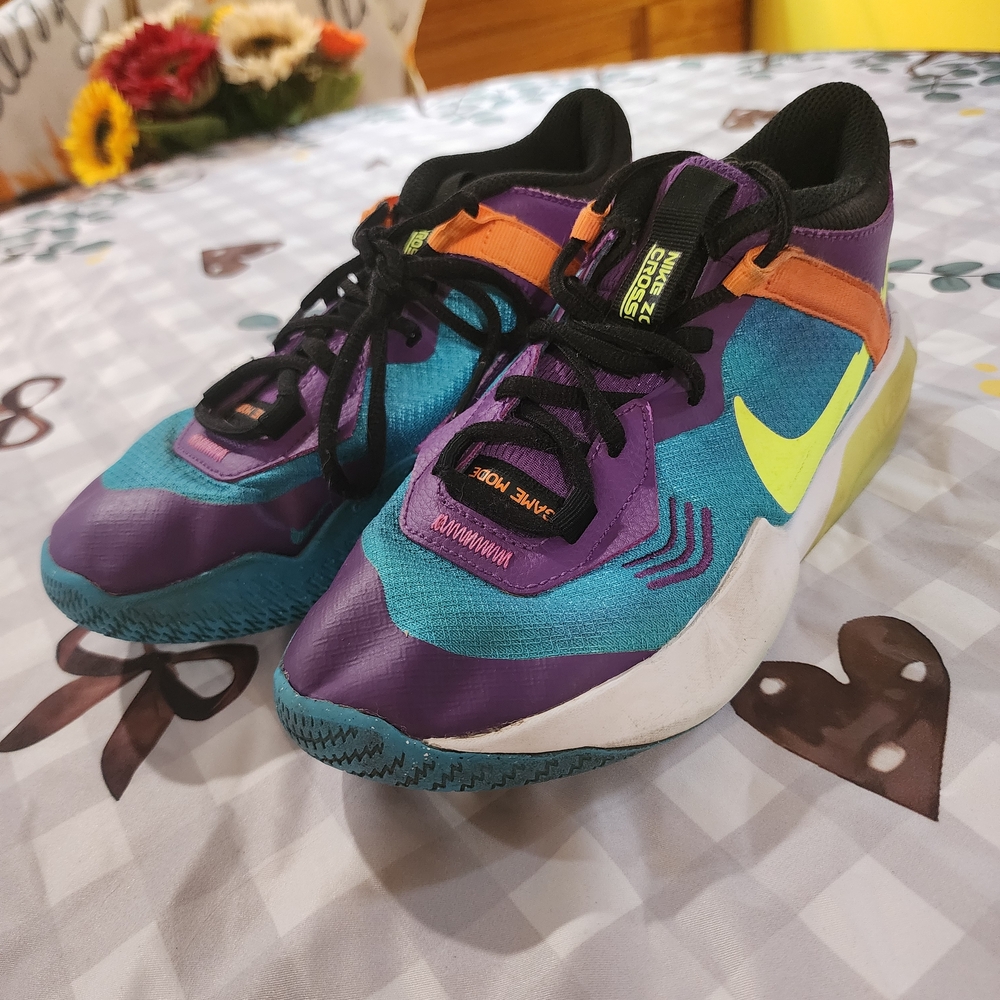 Nike Kids Purple and Blue Sneakers